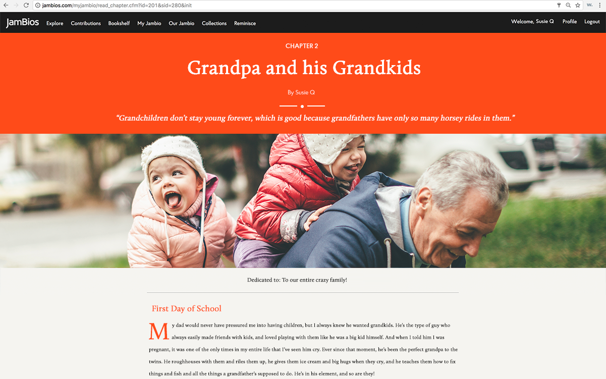 Writing Memoirs | JamBios